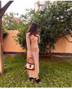 crochet dress side slit 
